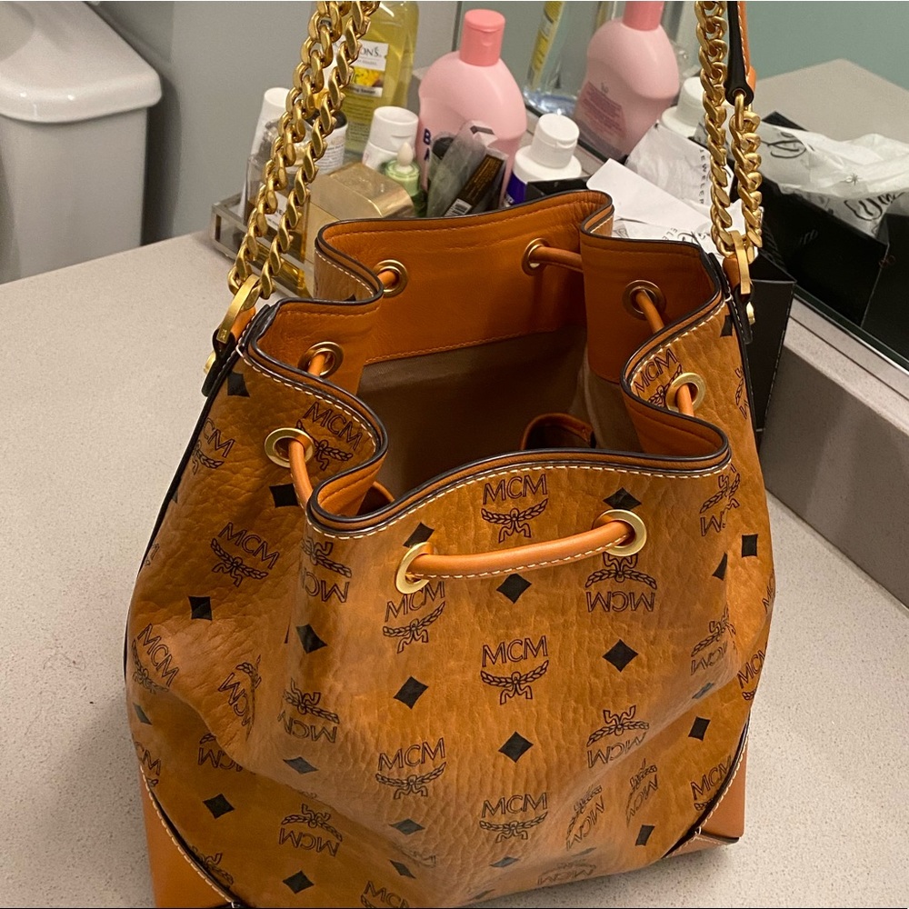 Brown MCM shoulder bag